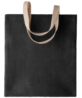 100 natural yarn dyed jute bag | Black