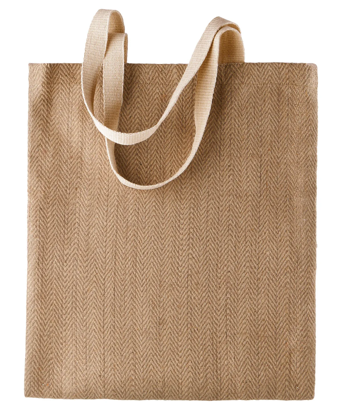 100 natural yarn dyed jute bag | Natural/Cappucino