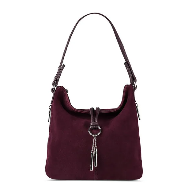 2018 Fashion Women Split Leather Shoulder Bag Female Suede Casual Crossbody Handbag Casual Lady