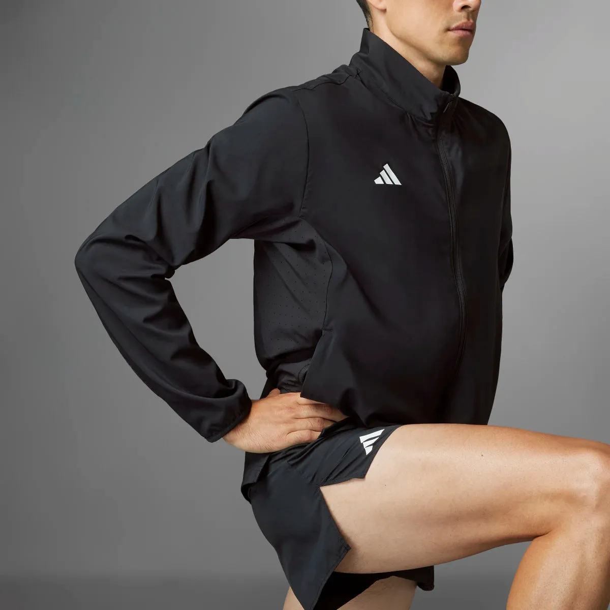 adidas Men's Adizero Essentials Running Jacket