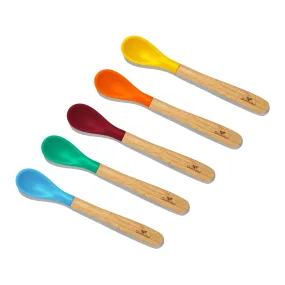 Avanchy Bamboo Inftant Spoons - Pack of 5 - Blue (4m )