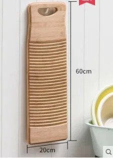 Bamboo Washboard Corrugated Laundry Board Cleaning Hand-washed Clothes Hand Wash Tool BFC21