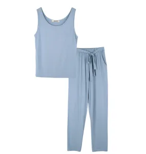 Bamboo Womens Loungewear Set - Pastel Blue