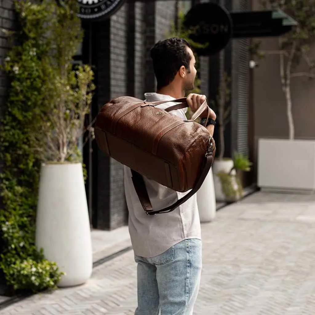 Brando Oryx Military Style Duffel | Brown