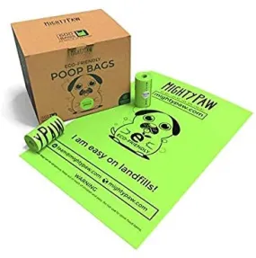 Earth Friendly Poop Bags by Mighty Paw with Lavender Scent (8 or 40 Rolls)