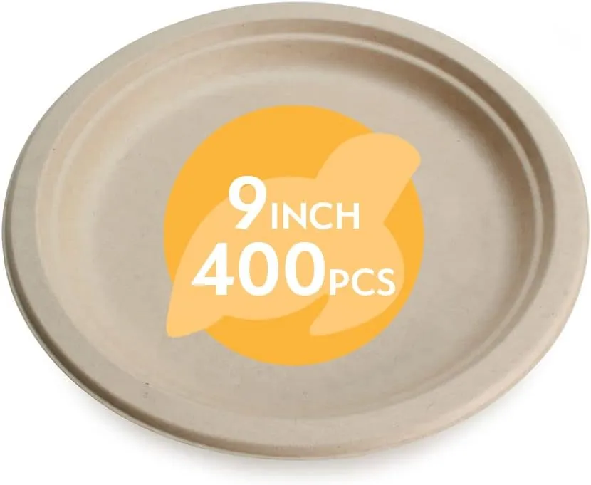 Earth's Natural Alternative Eco-Friendly, Compostable Plant Fiber Plate