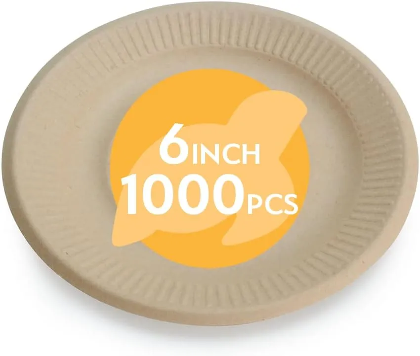 Earth's Natural Alternative Eco-Friendly, Compostable Plant Fiber Plate