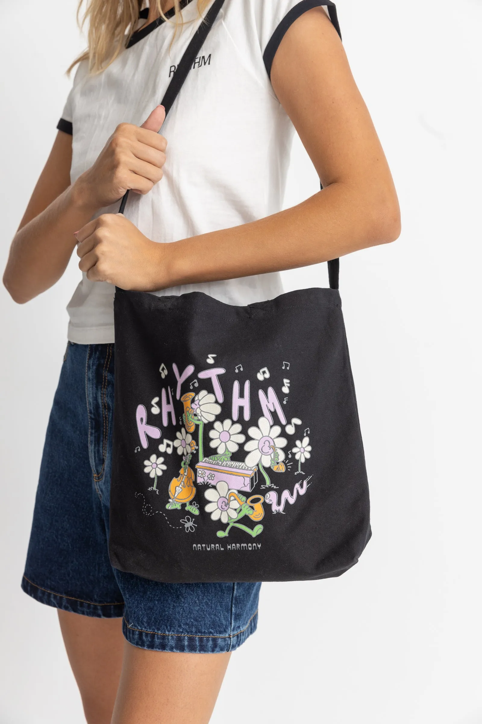 Harmony Record Tote Bag Black