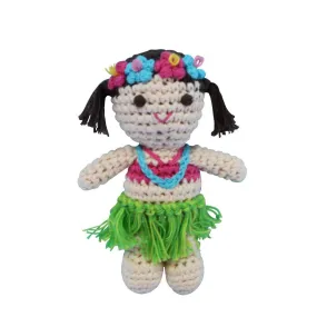 Hula Doll Crochet Rattle 4"