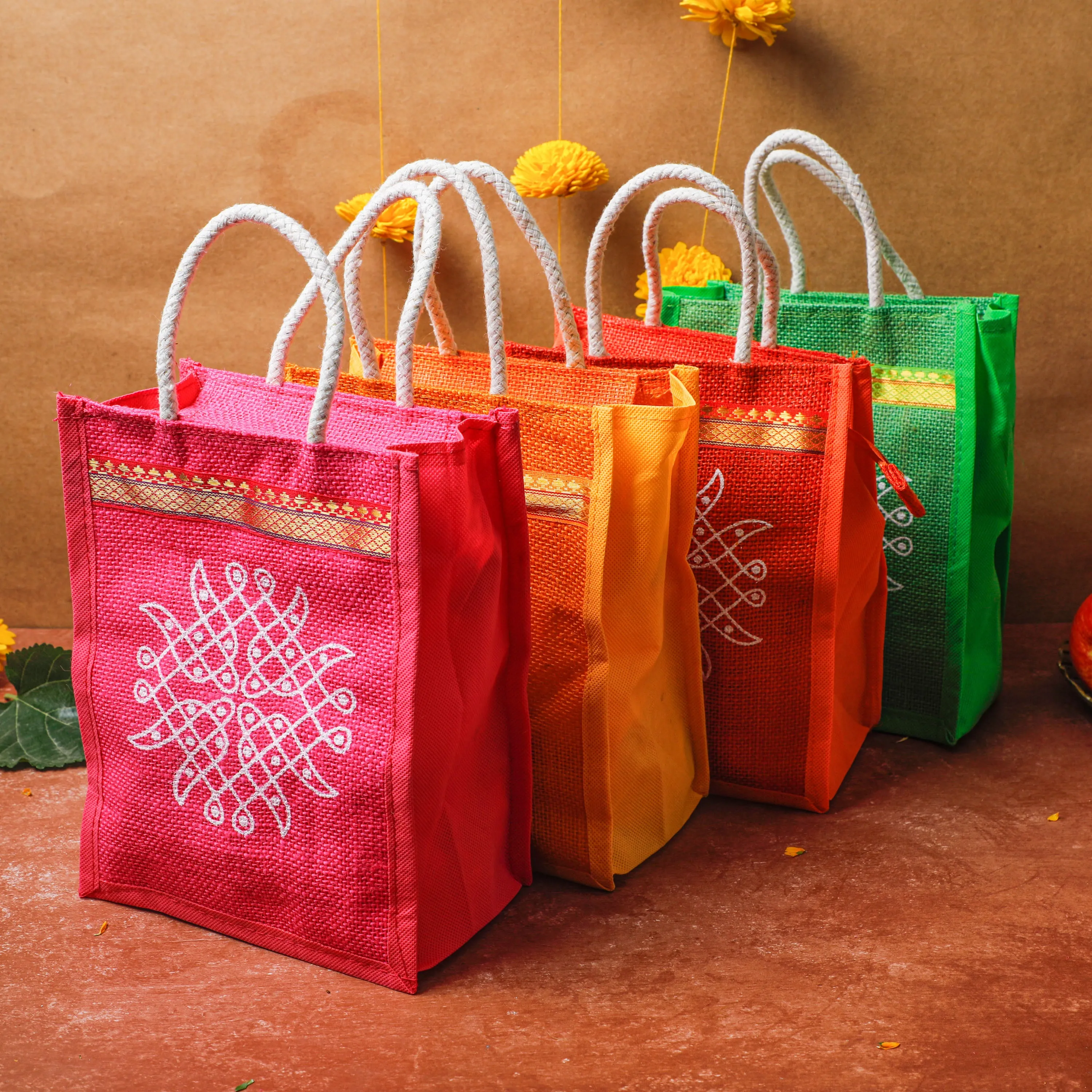 Kolam Jute Bags