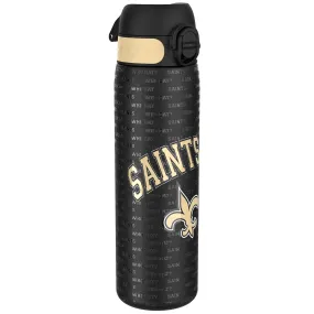 Leak Proof NFL Water Bottle, Stainless Steel, New Orleans Saints, 600ml (20oz)