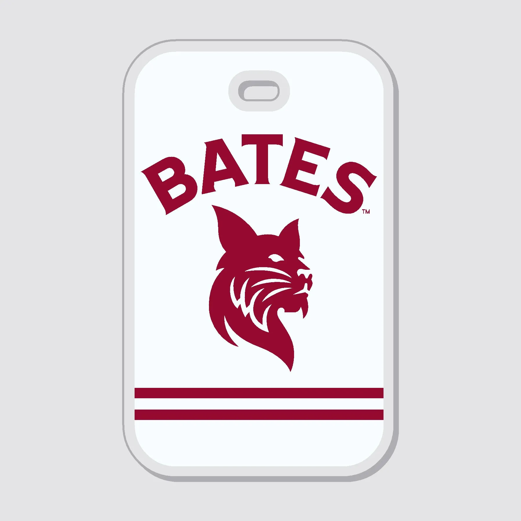 Luggage Tag with Arched BATES & Bobcat Icon