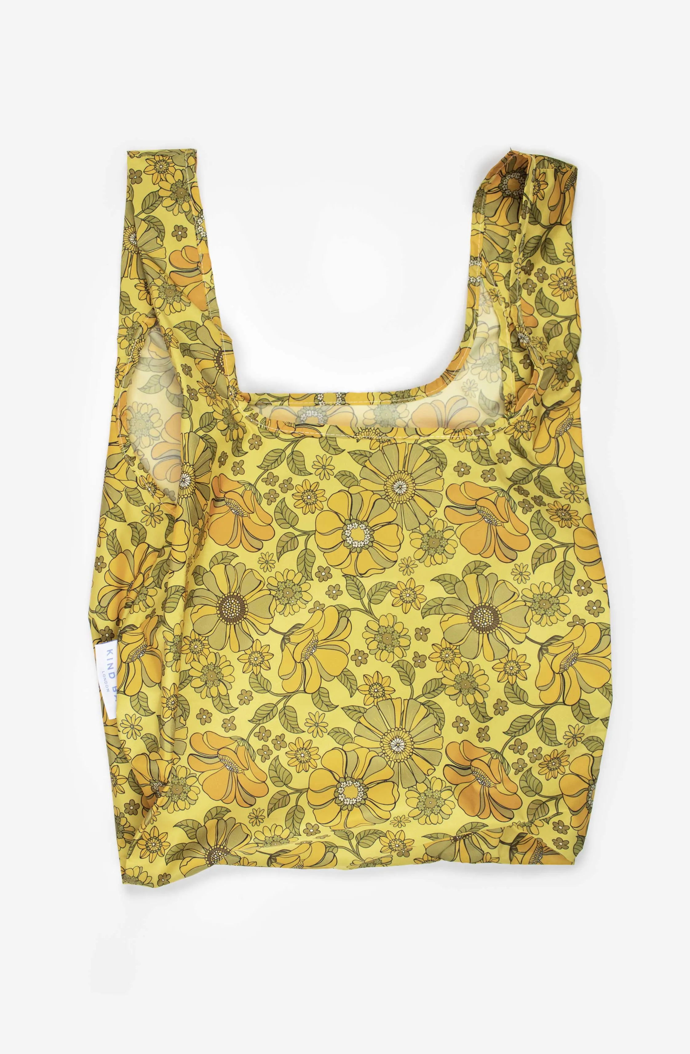 Medium Reusable Bag - Retro Flowers