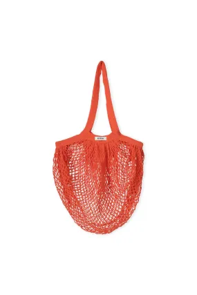 Net Shopping Bag - Flame Coral