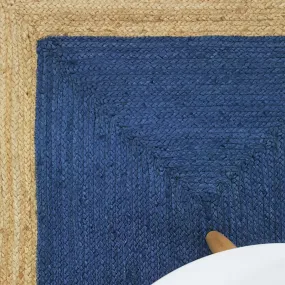 Phoenix Indigo Blue Jute Area Rug