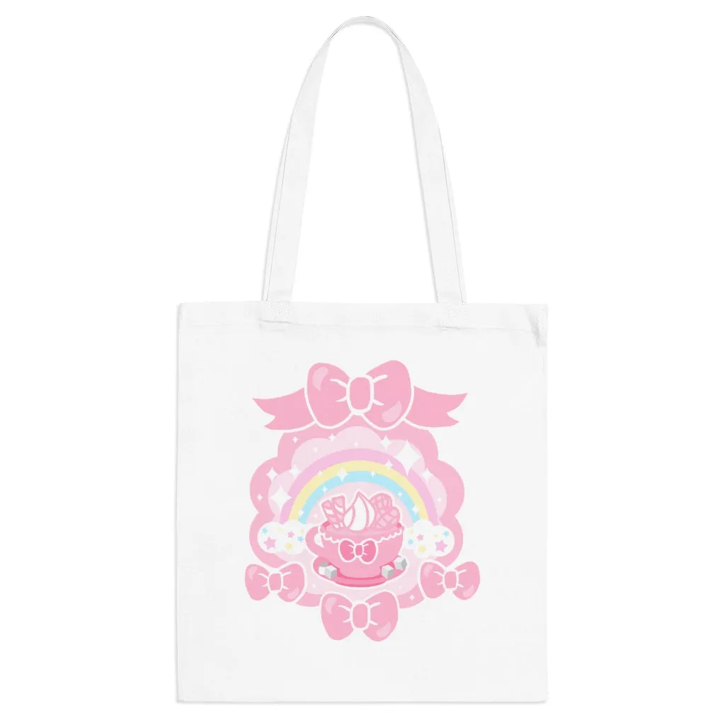 Teatime Fantasy Cotton Tote Bag