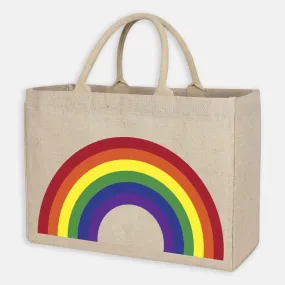 Tote Bag - Jute Rainbow