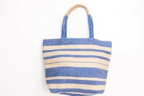 Woven Cobalt Tote