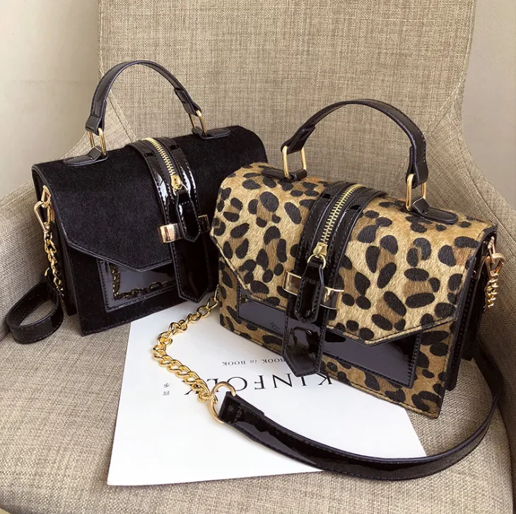 Zatooly Leopard Print Handbag